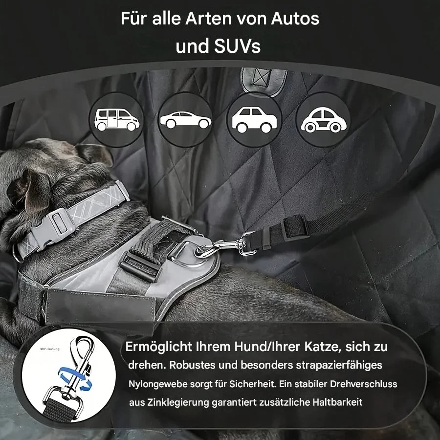 Hundesicherheitsgurt fürs Auto – Verstellbarer Sicherheitsgurt für Hunde im Fahrzeug