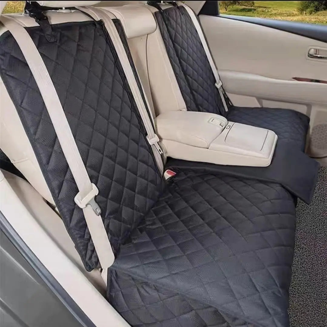 Autositzschutz für Hunde – Wasserdichte Rückbank-Schondecke mit Armlehnen-Aussparung