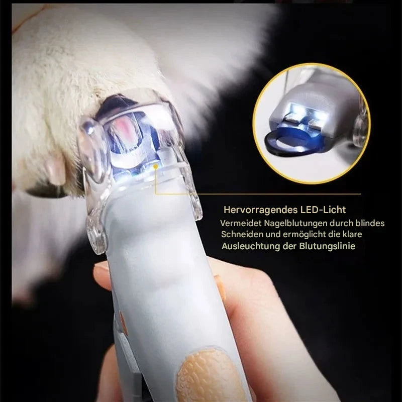 LED Krallenschere für Hunde & Katzen – Professioneller Nagelknipser für sichere Krallenpflege