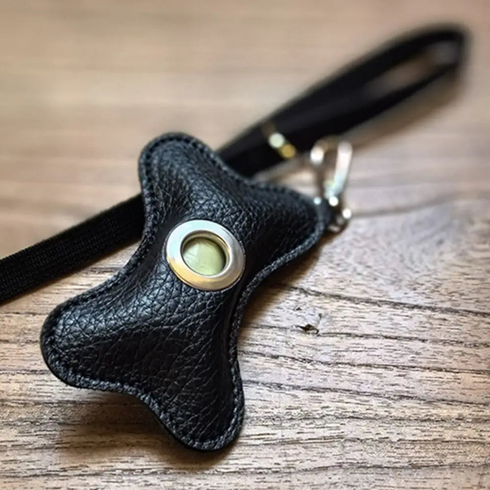 Kotbeutelspender für Hunde – Tragbarer Beutelhalter in Knochenform mit Karabiner