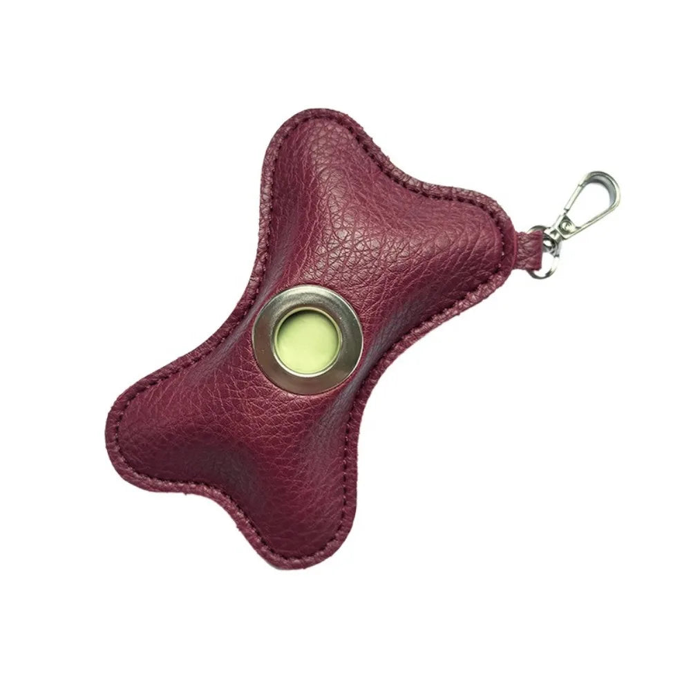 Kotbeutelspender für Hunde – Tragbarer Beutelhalter in Knochenform mit Karabiner