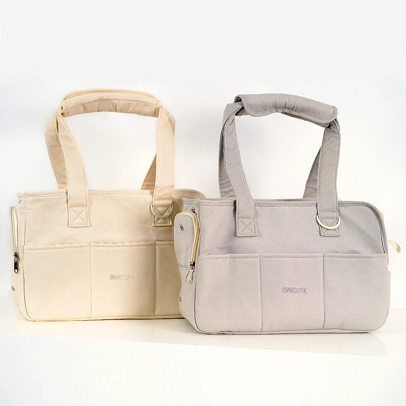 Tragbare Hundetasche für unterwegs – Schultertasche für kleine Hunde & Katzen