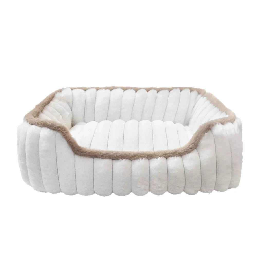 Kuscheliges Hundebett aus Fleece – Warmes Katzen- & Hundesofa mit rutschfester Unterseite
