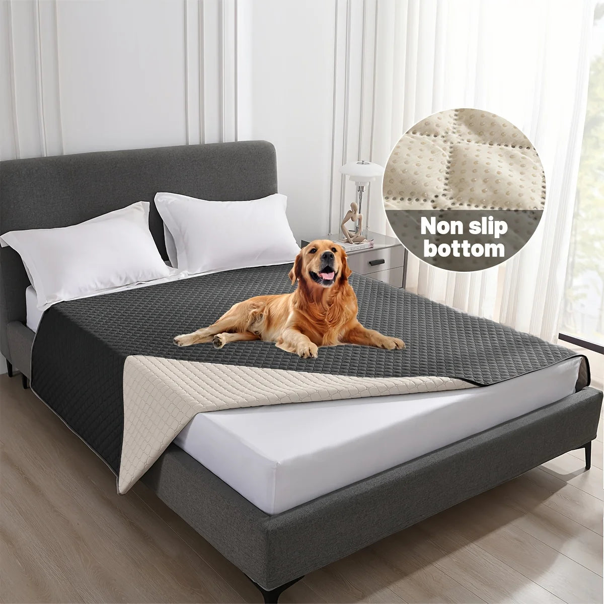 Wasserdichte Hunde- & Katzendecke – Rutschfeste Schutzmatte für Sofa, Bett & Au