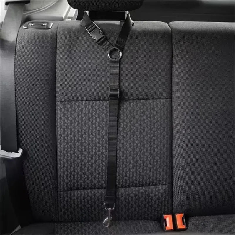Verstellbarer Hunde-Sicherheitsgurt fürs Auto – Nylon-Gurt mit Halsband & Leine für die Rückbank