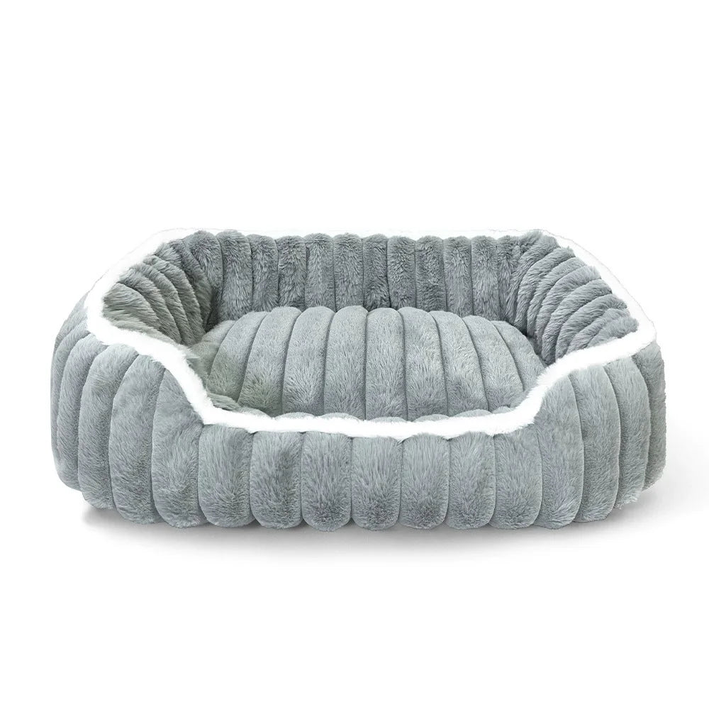 Kuscheliges Hundebett aus Fleece – Warmes Katzen- & Hundesofa mit rutschfester Unterseite