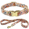 Personalisiertes Hundehalsband mit Leine – Bedrucktes Set mit kostenloser Gravur für Hunde & Katzen